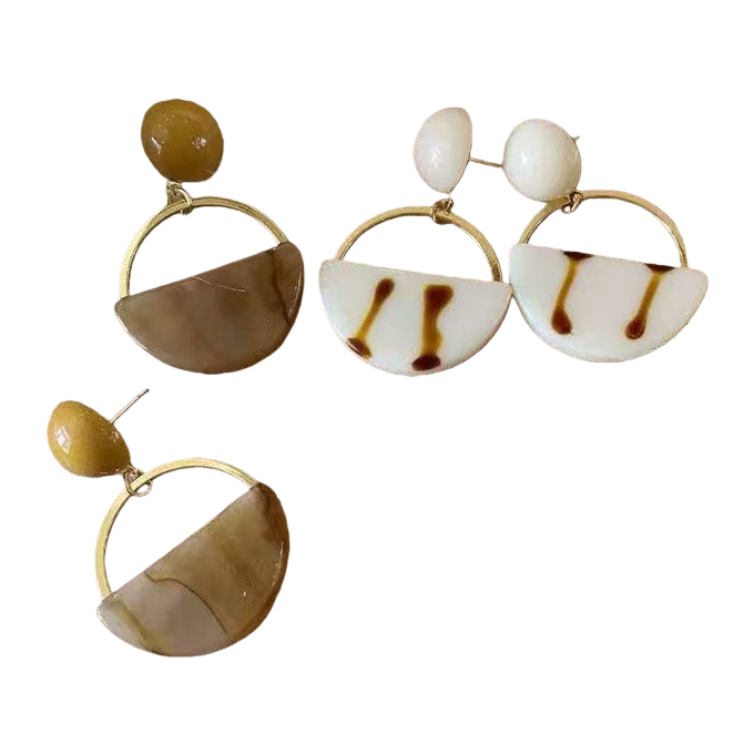 S925 Pearl Earrings, Jasmine White Mother-of-Pearl Earrings, Women's light luxury Earrings 180g Item Picture