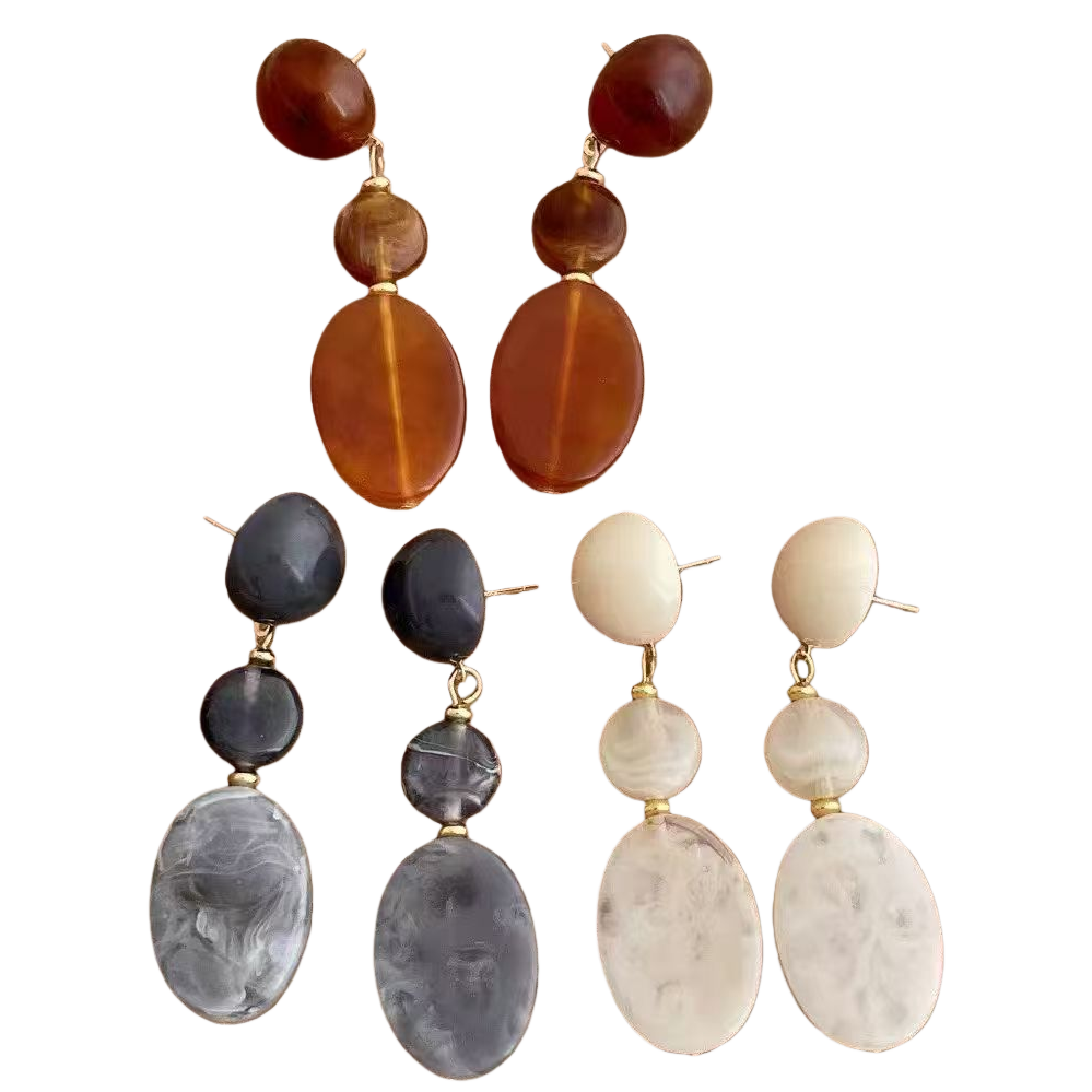 S925 Pearl Earrings, Jasmine White Mother-of-Pearl Earrings, Women's Light Luxury Earrings 180g Item Picture
