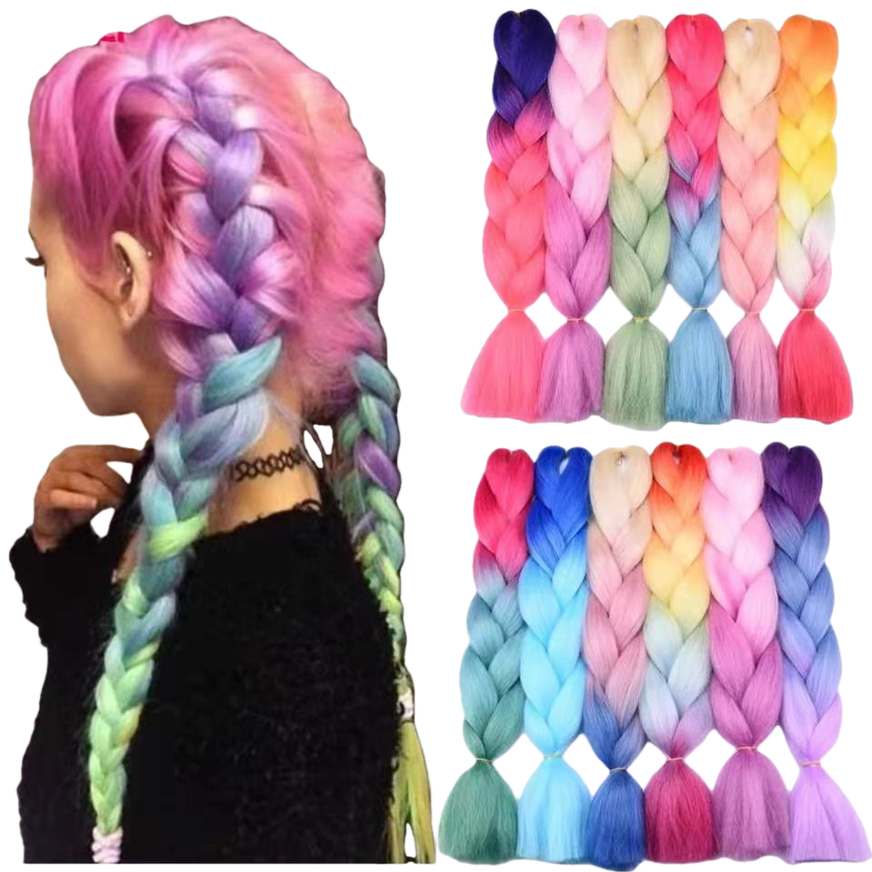 تغير لون CS بالتدريج إلى شبكة من الشعر المستعار وقناع الثعالب 180G Item Picture