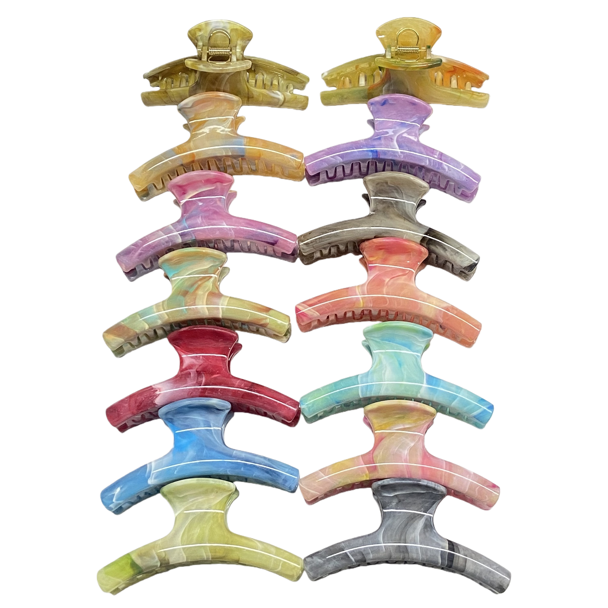 Colorful banana grab clip hair clip accessories, fashionable hair clips available in multiple colors Item Picture