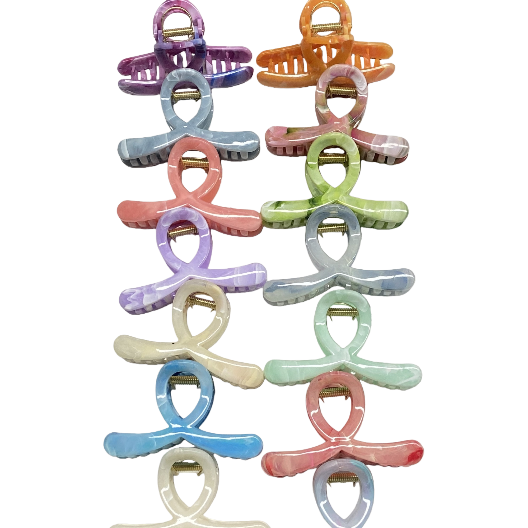 Colorful banana clips, hairpins, hairpin accessories, fashionable and versatile colorful hairpins Item Picture