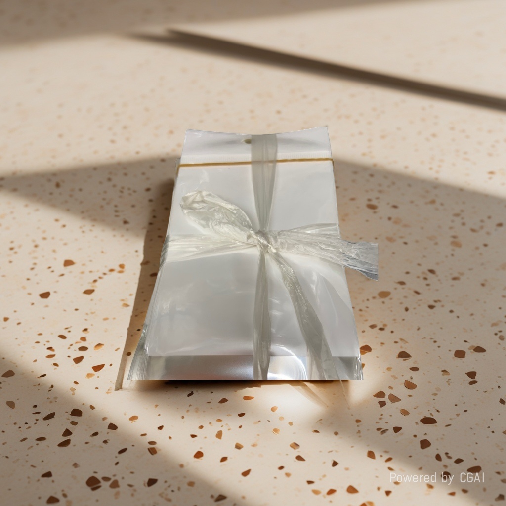Transparent jewelry packaging bag made of opp material
