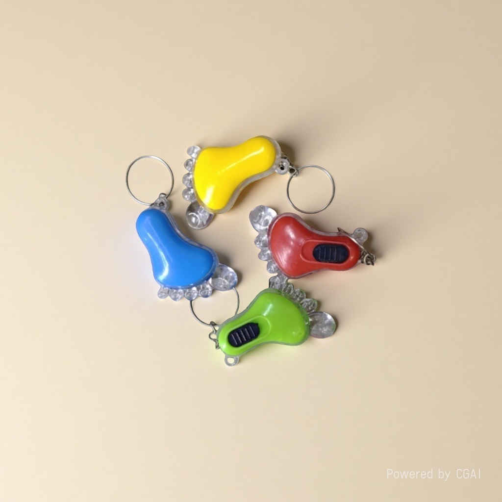 Acrylic colored football letter figurine keychain accessory Application Scenario