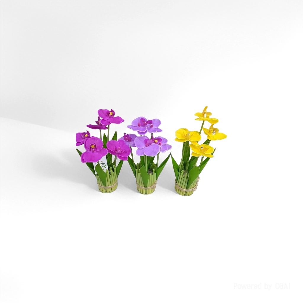Plastic artificial flower lanterns, artificial flower decorations, living room and bedroom table ornaments, artificial flowers, artificial flowers, artificial flowers Specification image