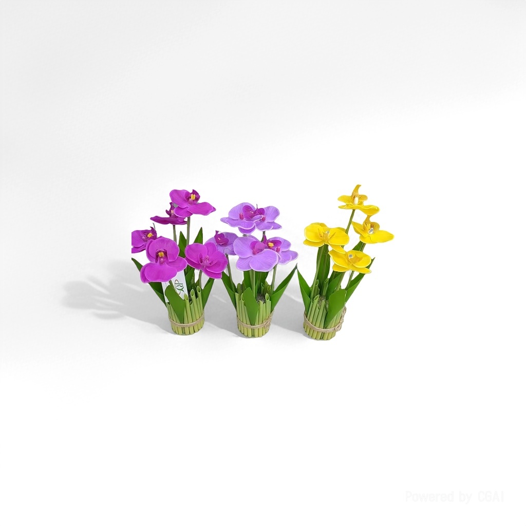 Plastic artificial flower lanterns, artificial flower decorations, living room and bedroom table ornaments, artificial flowers, artificial flowers, artificial flowers details Picture