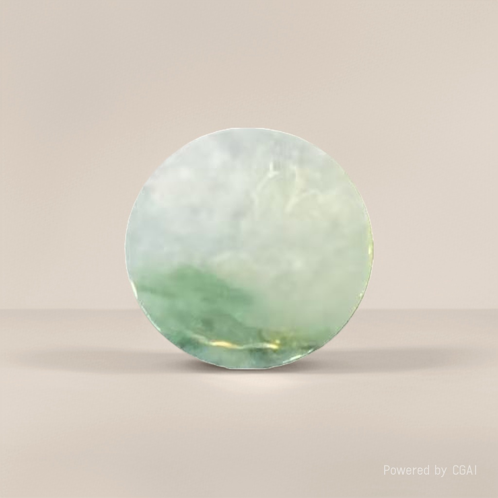National trend natural water foam jade round jade bracelet green jade jadeite running ring handicraft