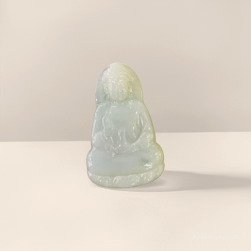 Jade-carved Buddha statues, deities, Holy Mother and God of Wealth, stone-carved religious pendants details Picture