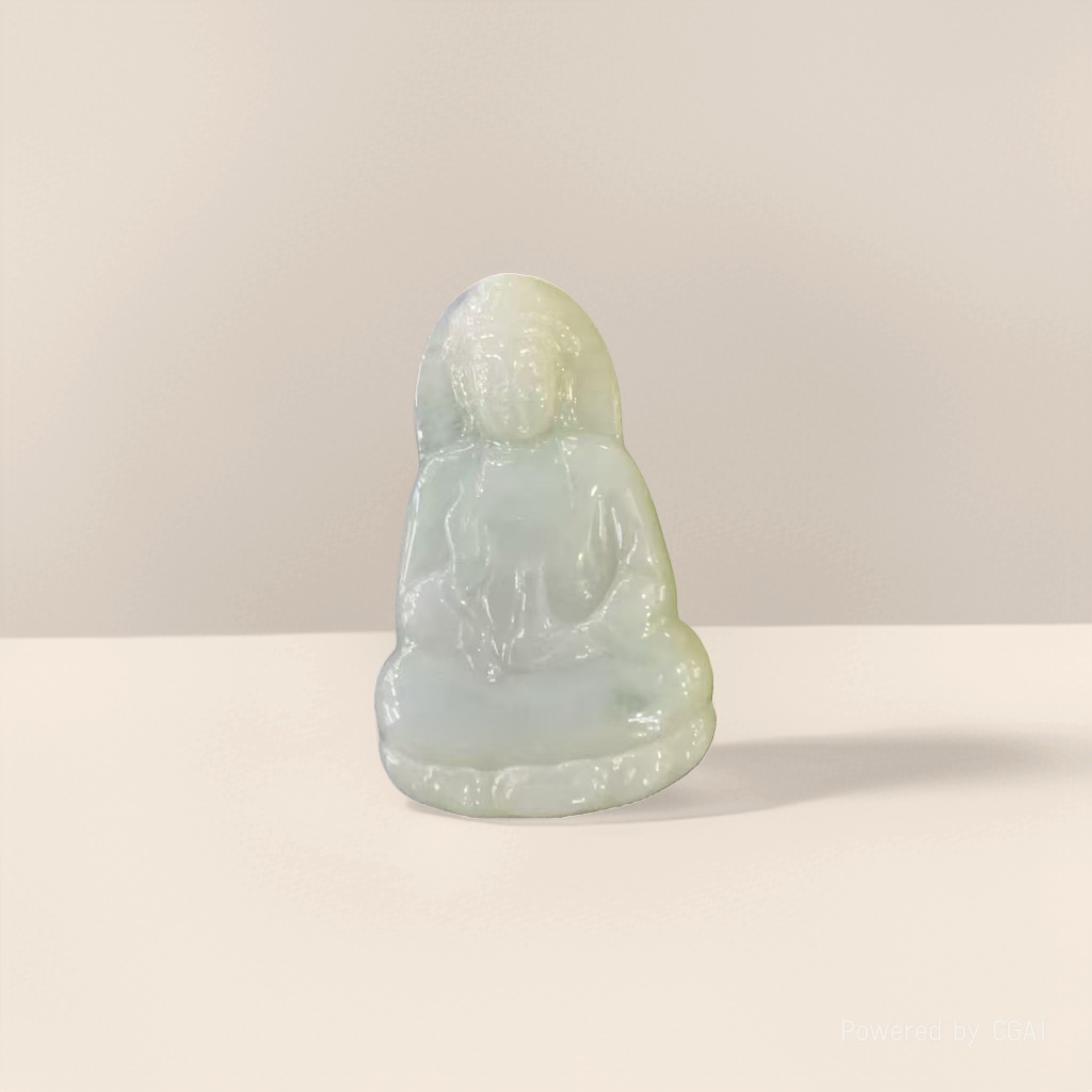 Jade-carved Buddha statues, deities, Holy Mother and God of Wealth, stone-carved religious pendants Specification image