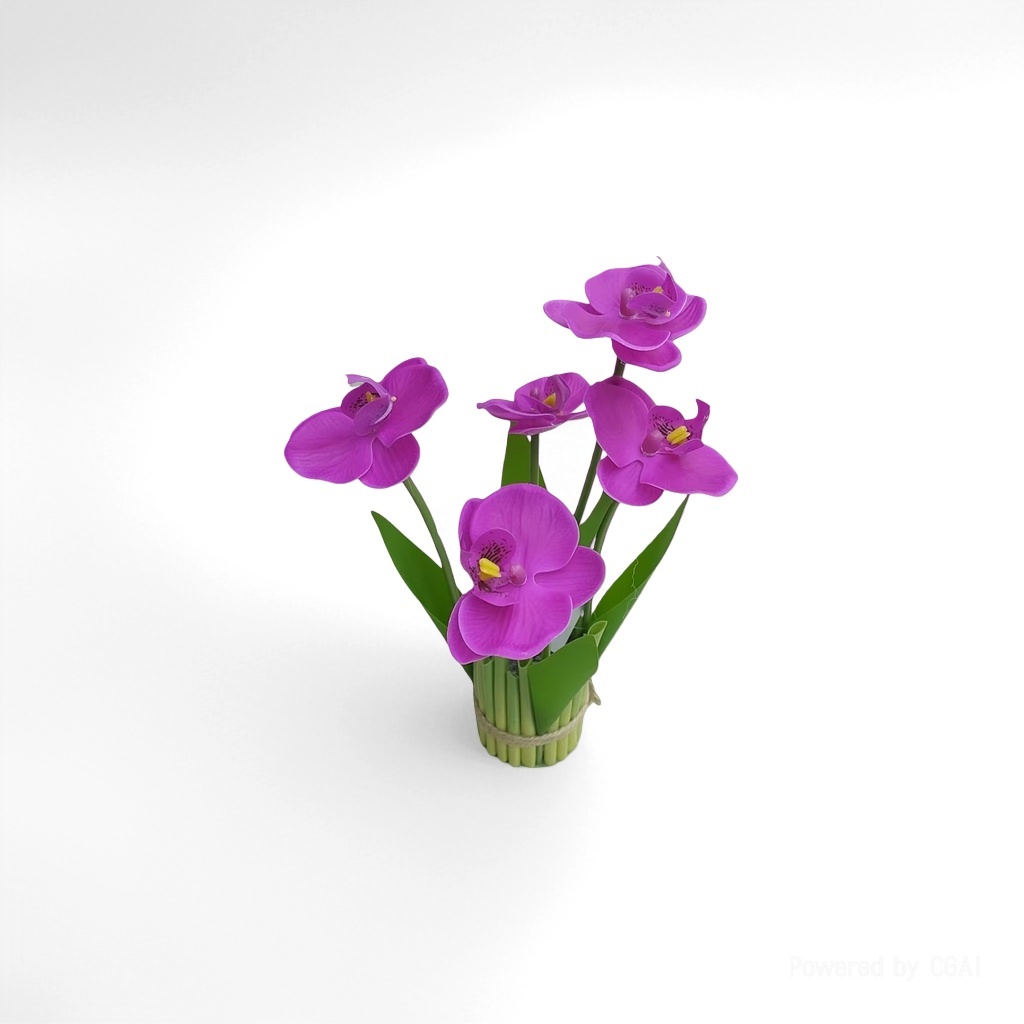 Orchid family plants, purple orchid bouquets, plant blind boxes, small decorative items, green plants, artificial trees, golden diamond hydroponic flowers, mint potted plants Application Scenario