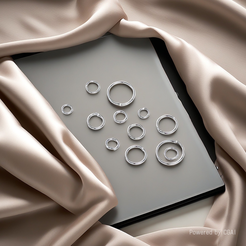 Furui Second-hand S925 silver metal ring jade earrings, ear clips 925 silver Specification image