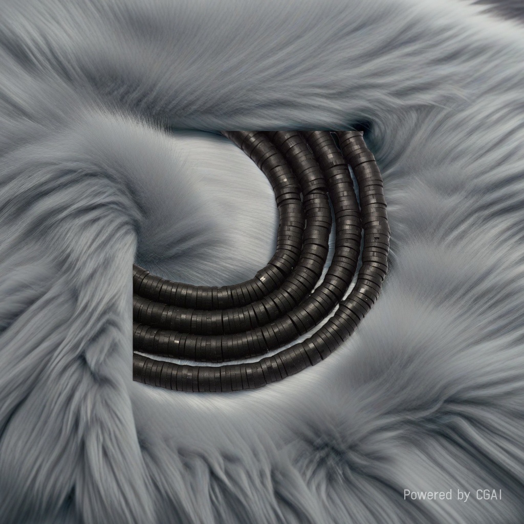 Black corrugated hose for kitchen drain, made of corrosion-resistant and leak-proof PVC material Specification image