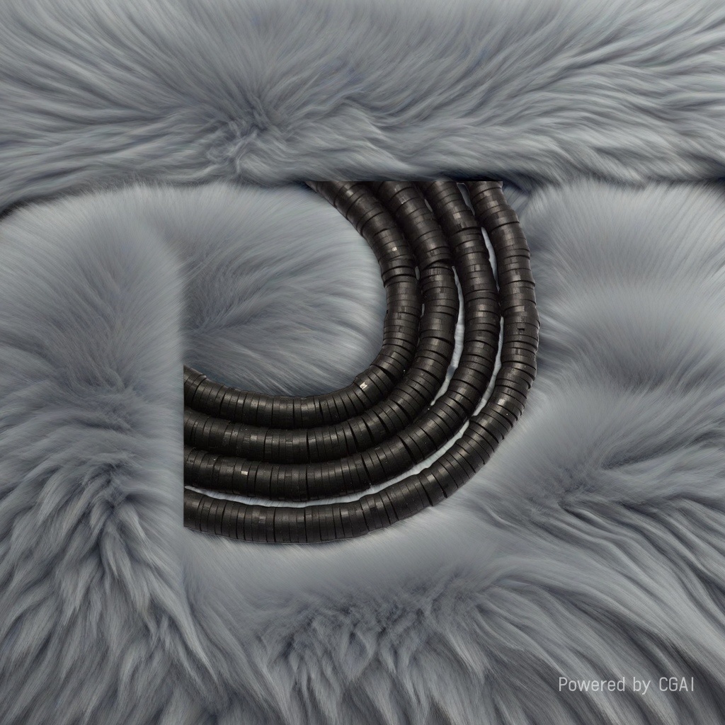 Black corrugated hose for kitchen drain, made of corrosion-resistant and leak-proof PVC material details Picture