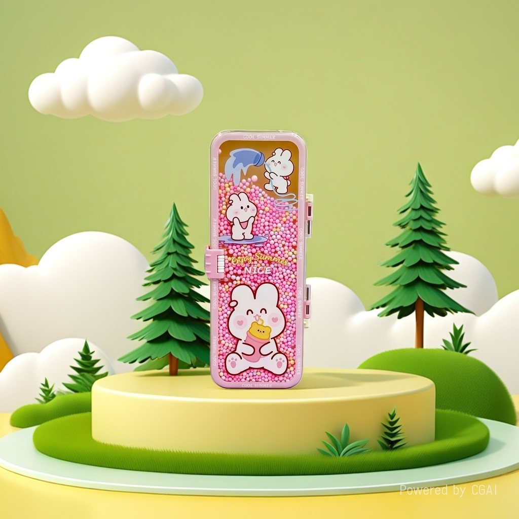علب الكرتون الجميلة مع أقلام رصاص بلاستيكية Specification image