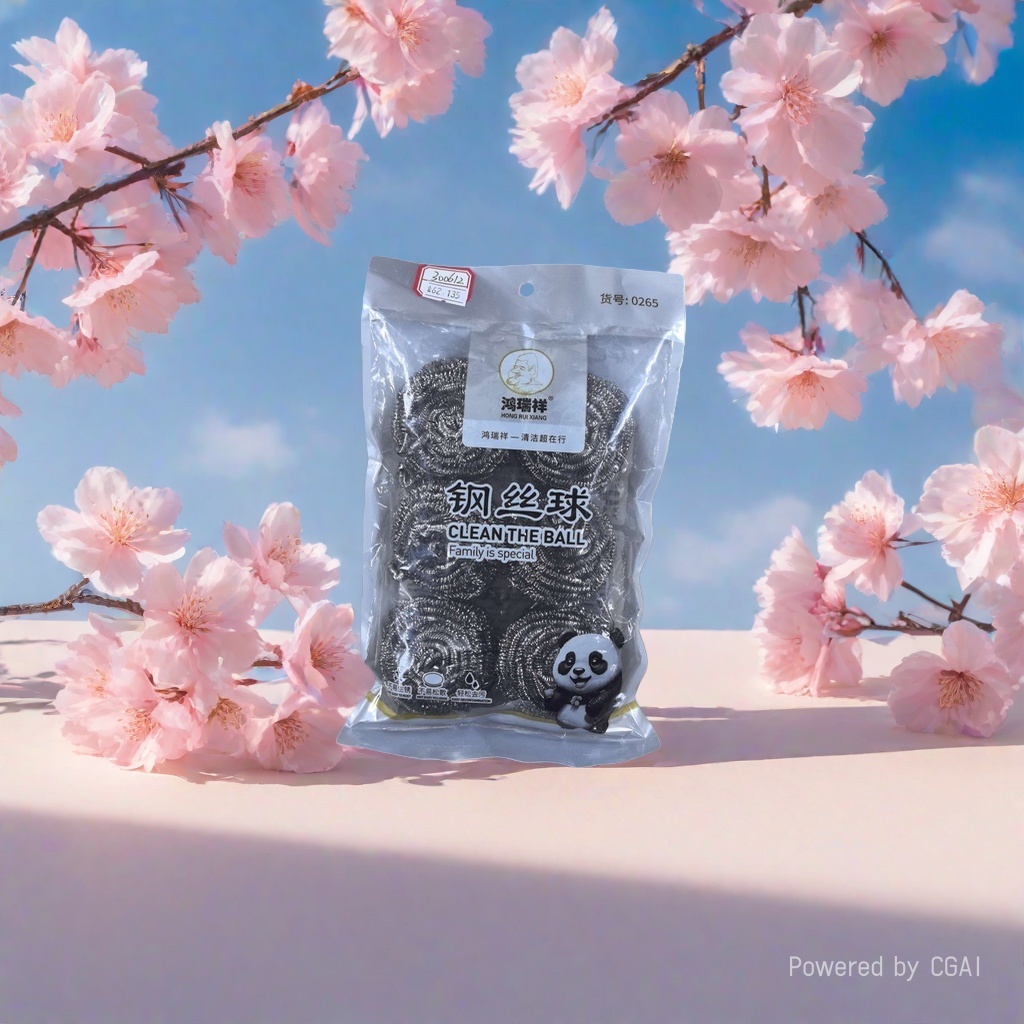 Steel wool balls and matching packaging bags, daily cleaning tool sets Application Scenario