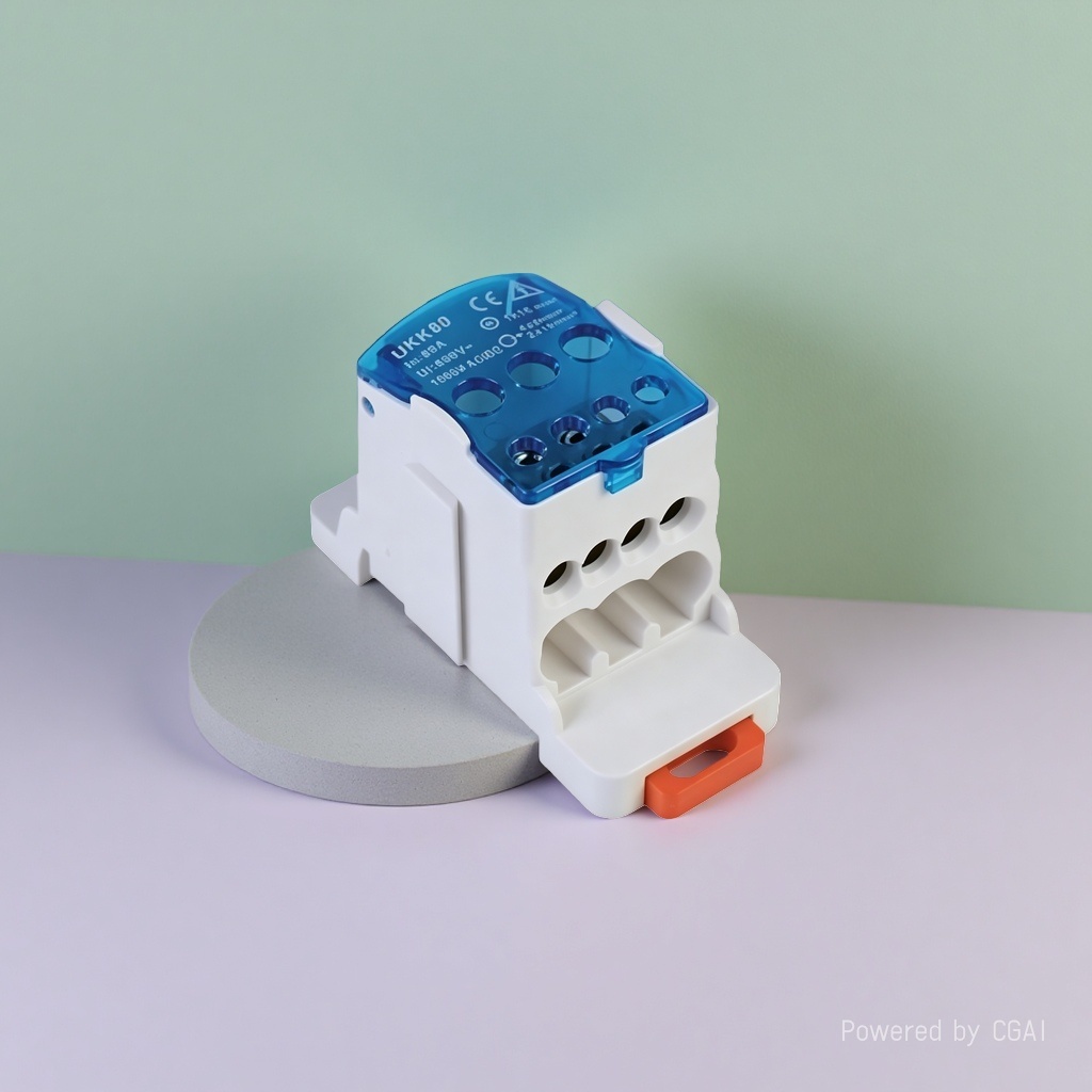 UKK one-in-multiple-out rail-mounted 125A, 160A, 250A, 400A distribution box, high-current distribution box Application Scenario