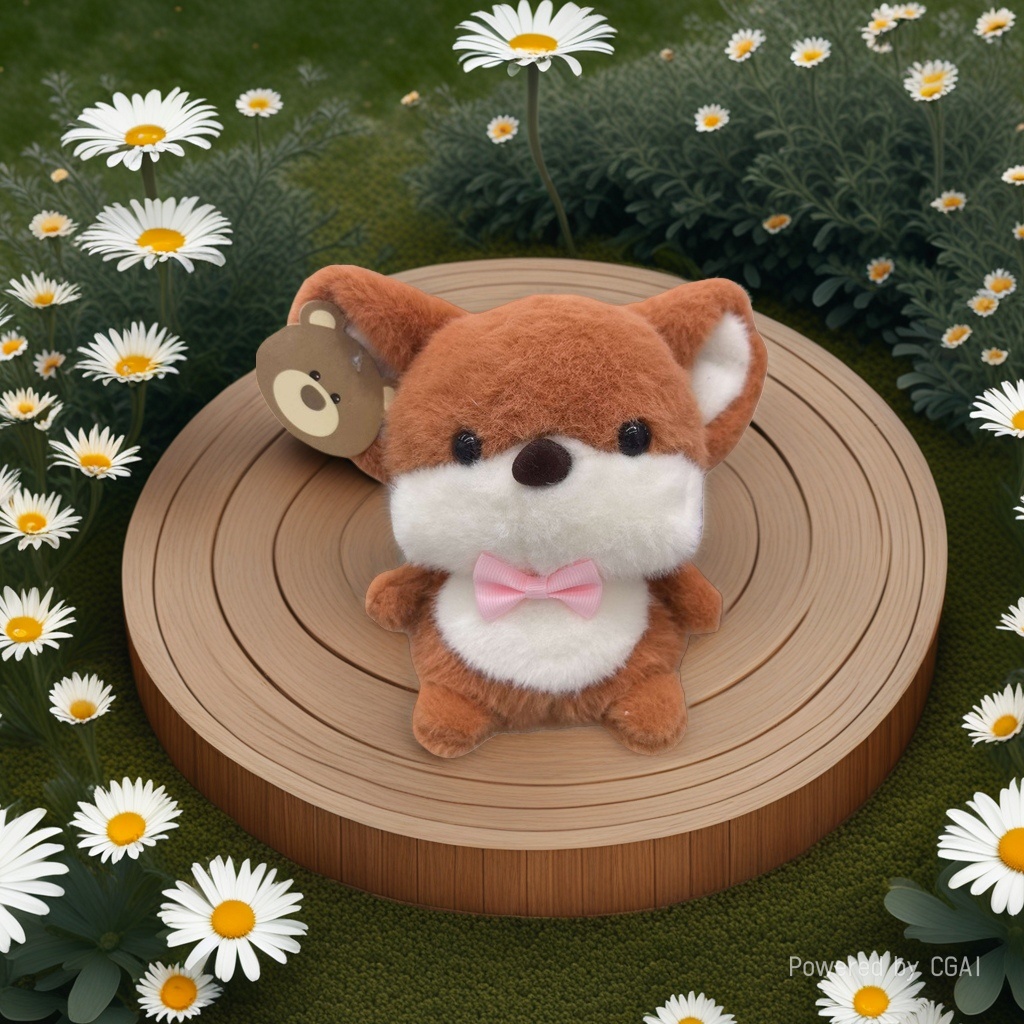 Trendy plush fox dolls, AI-designed figurines, trendy toys Application Scenario