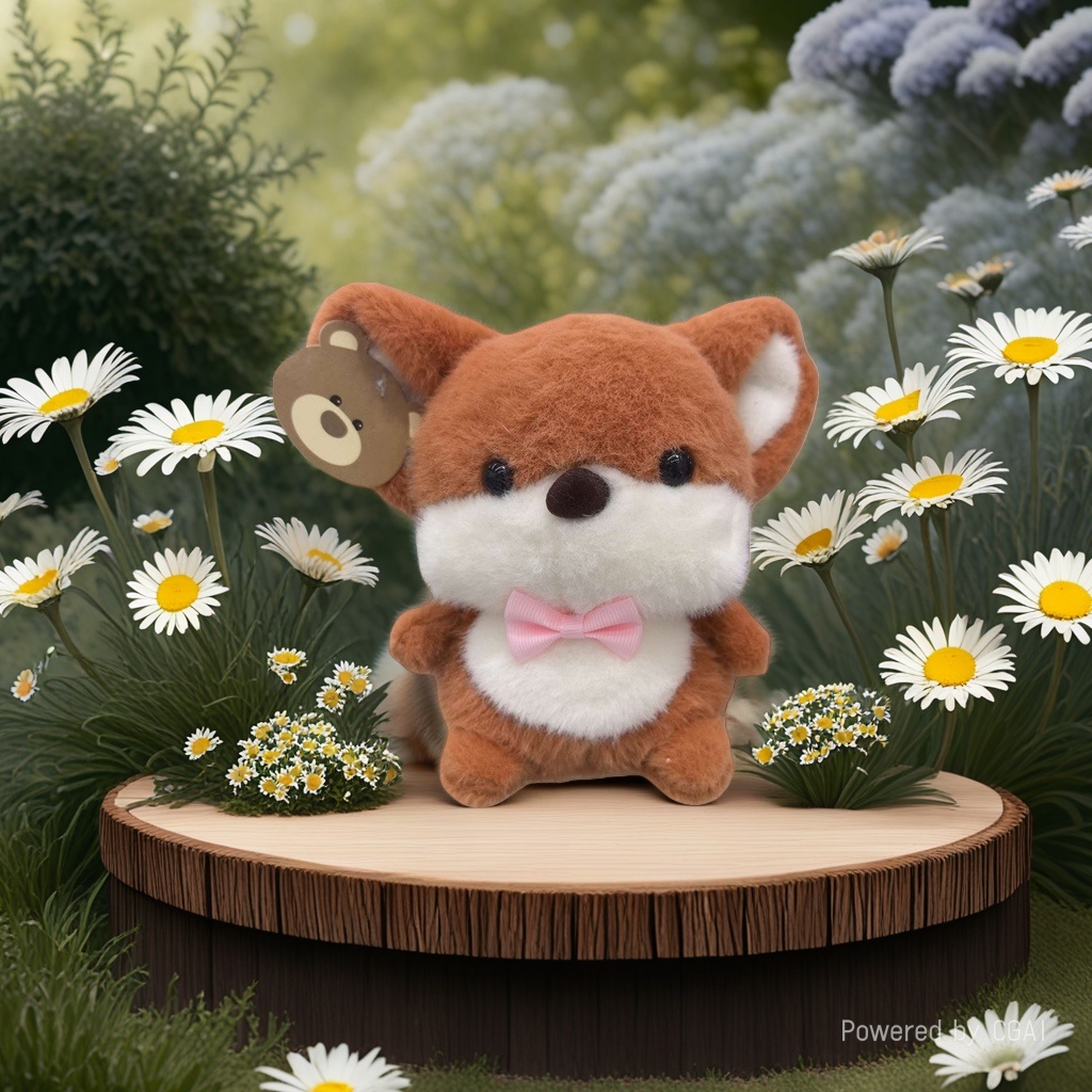 Trendy plush fox dolls, AI-designed figurines, trendy toys Specification image