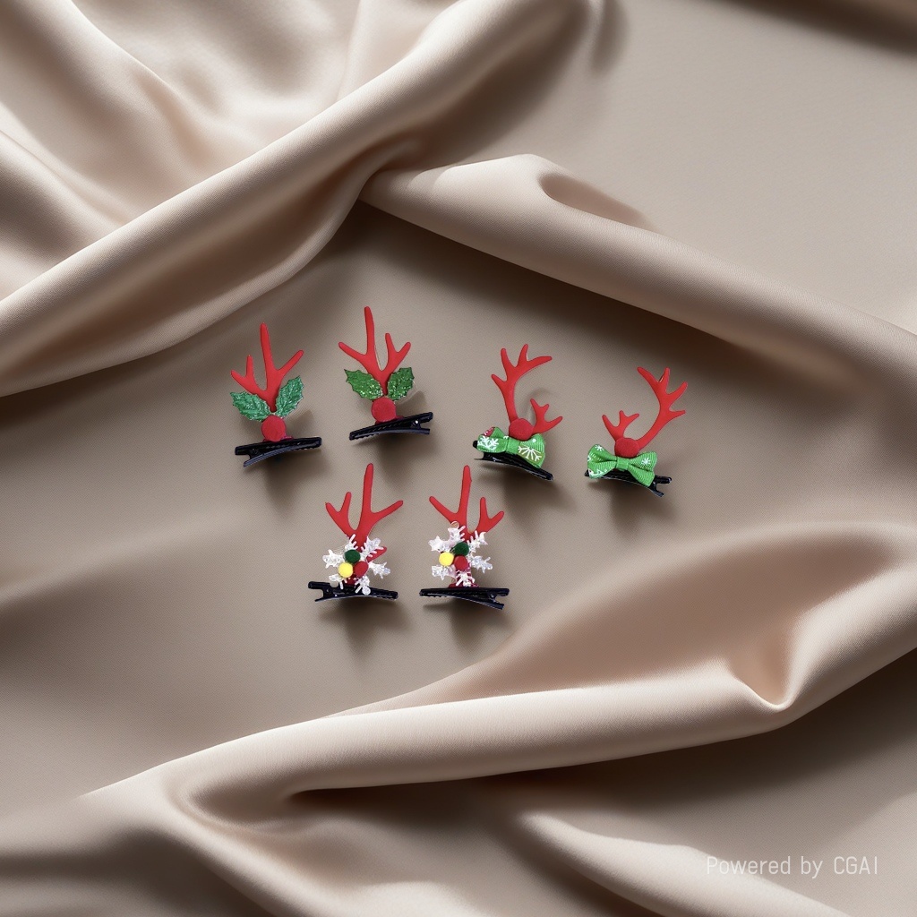Navidad tema perlas grip para el cabello tarjetas accesorios moda grip para el cabello grip doble uso Application Scenario