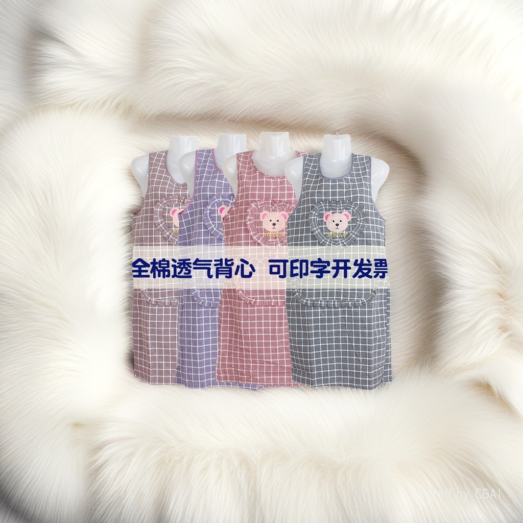 小云肌猫爪杯童内衣套装全棉透气背心款婴儿服装睡衣男童夏季