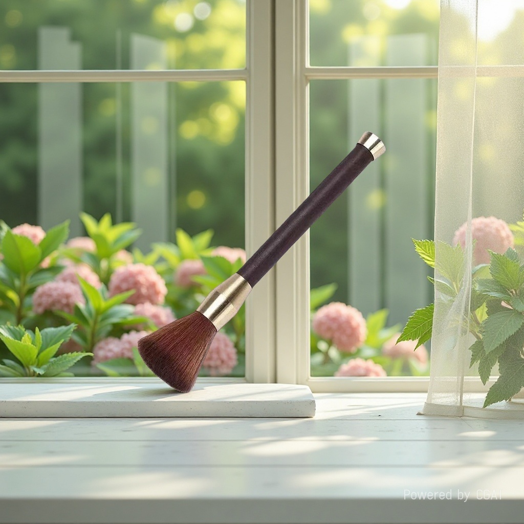 The bamboo-jointed handle eye makeup brush set comes with a portable brush bag specifically for eyeshadow Application Scenario