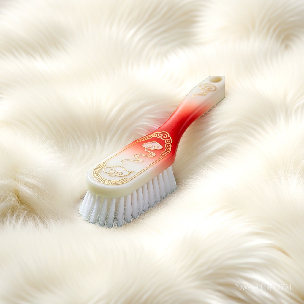 Red gradient electric toothbrush, pulse cleaning toothbrush, electric toothbrush with charging base details Picture