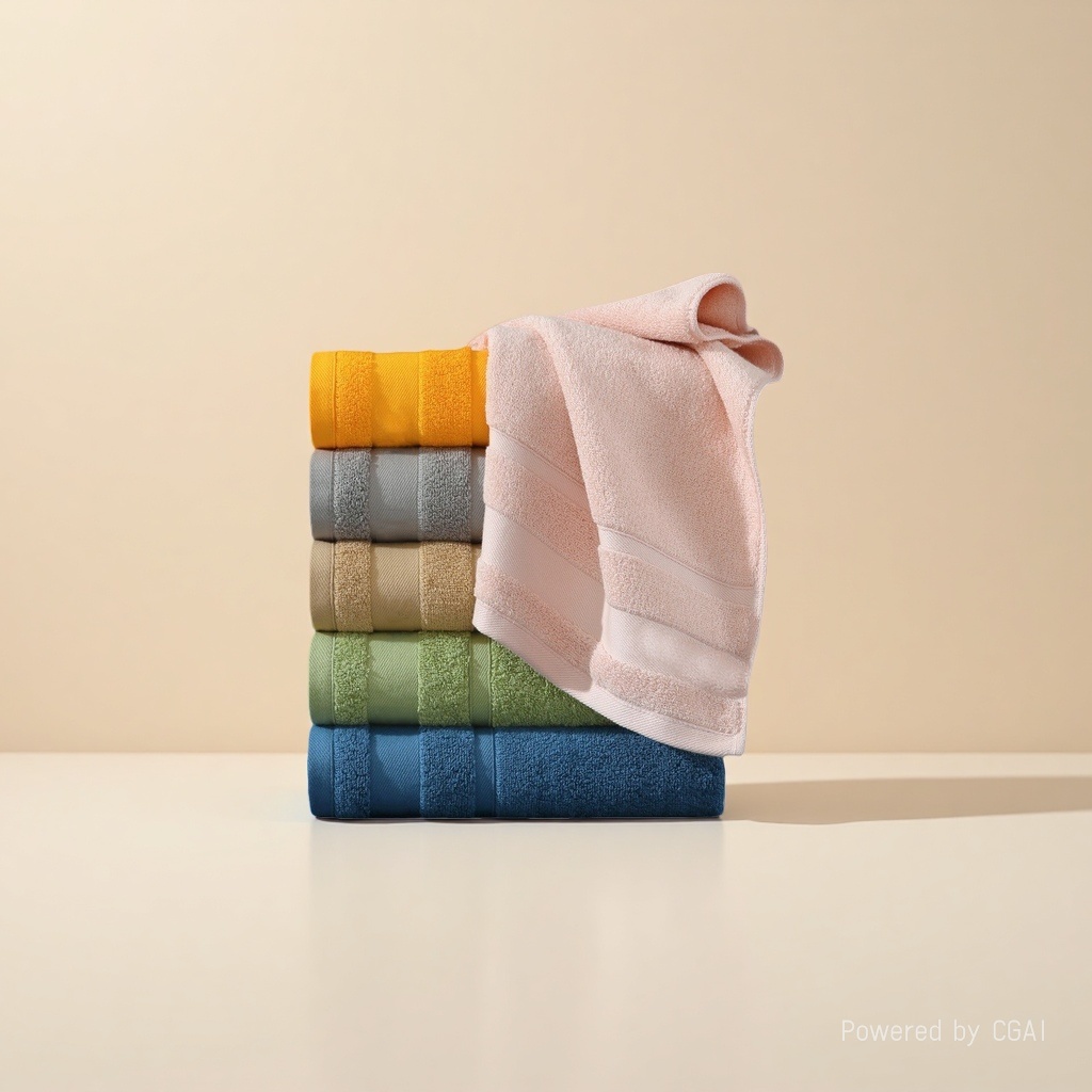 Wholesale pure cotton gift towels, bath towels, square towels, plain pure cotton Specification image