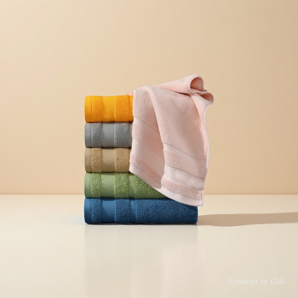 Wholesale pure cotton gift towels, bath towels, square towels, plain pure cotton Item Picture
