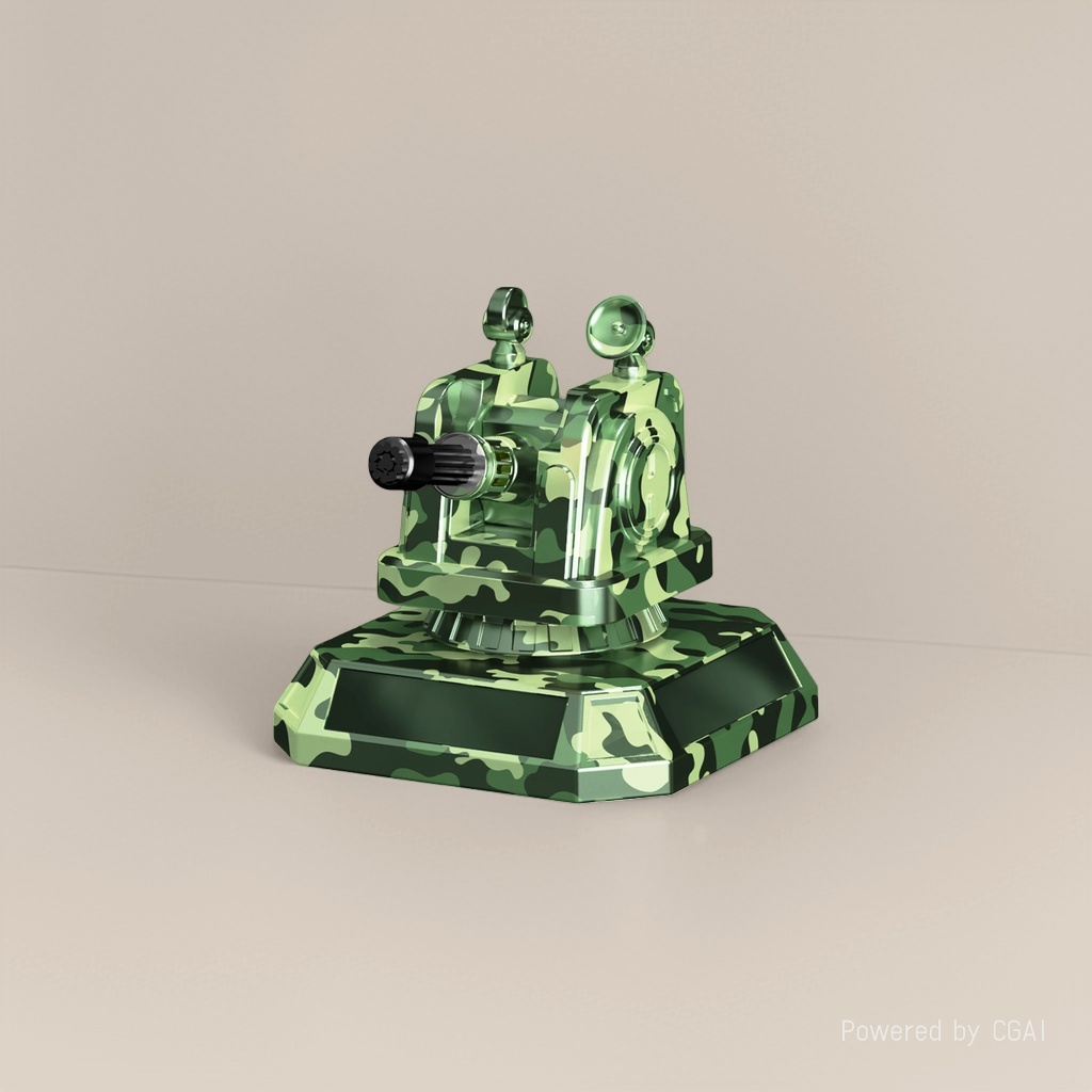Tank-shaped camouflage car solar display piece, car interior hanging display piece, car display piece details Picture