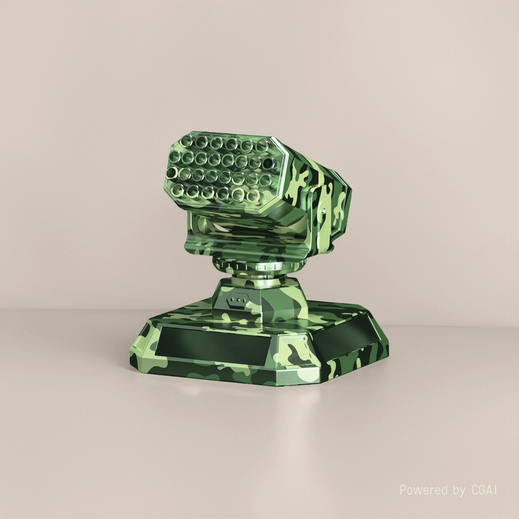 Car ornaments, car interior ornaments, solar ornaments, green camouflage