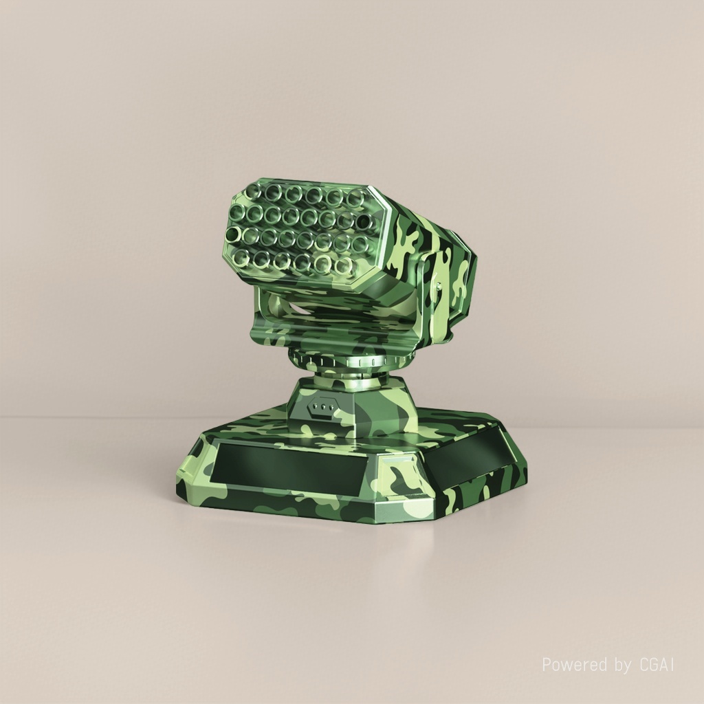 Car ornaments, car interior ornaments, solar ornaments, green camouflage Specification image