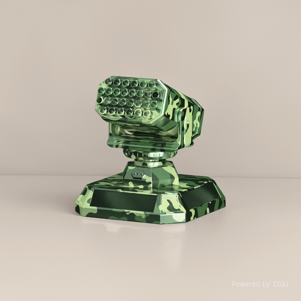 Car ornaments, car interior ornaments, solar ornaments, green camouflage Application Scenario