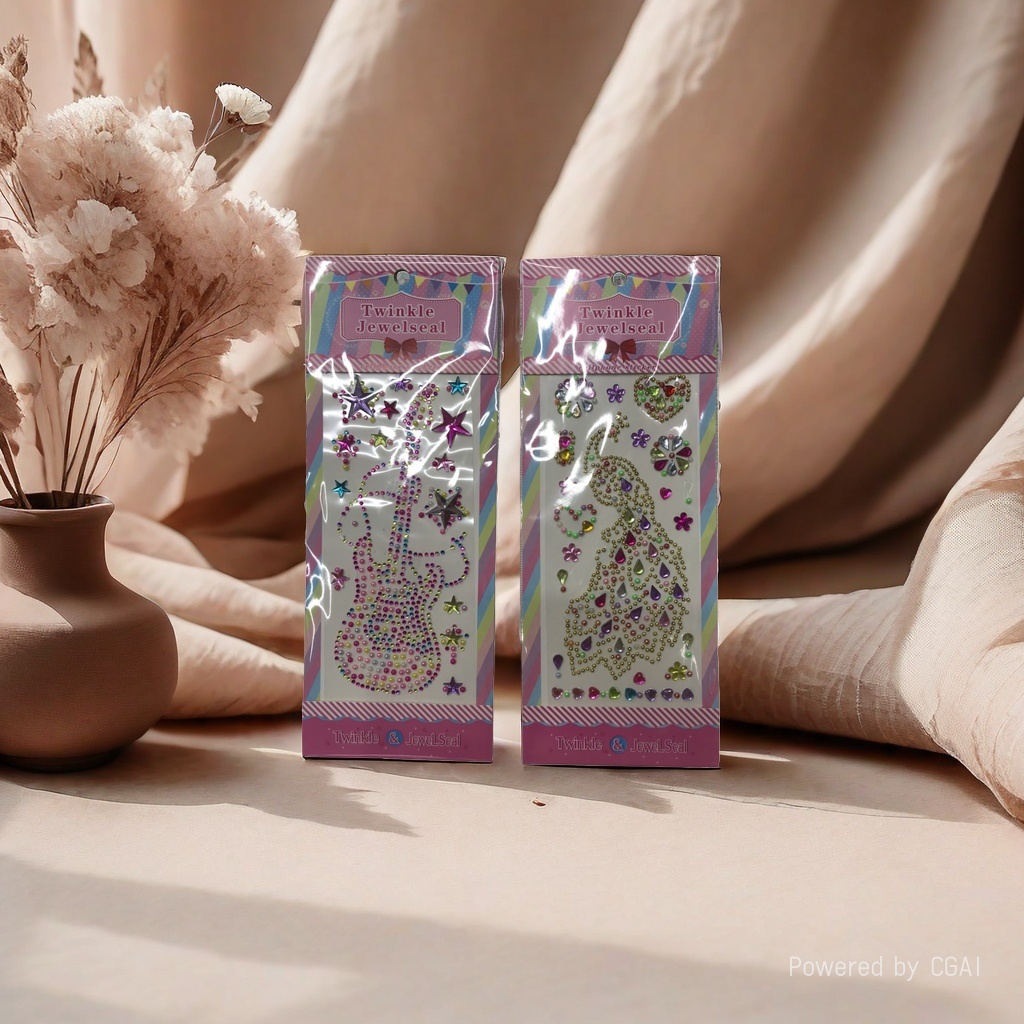 Twinkle JewelSeal夜光大理石纹墙贴装饰贴纸毛毡板墙上用品