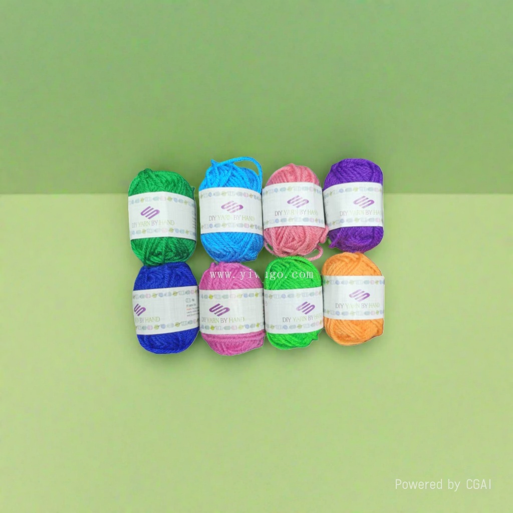 Four-strand wool with a thickness of 2mm, diy and machine-woven wool, for both domestic and foreign trade, can be customized in different thicknesses and packaging