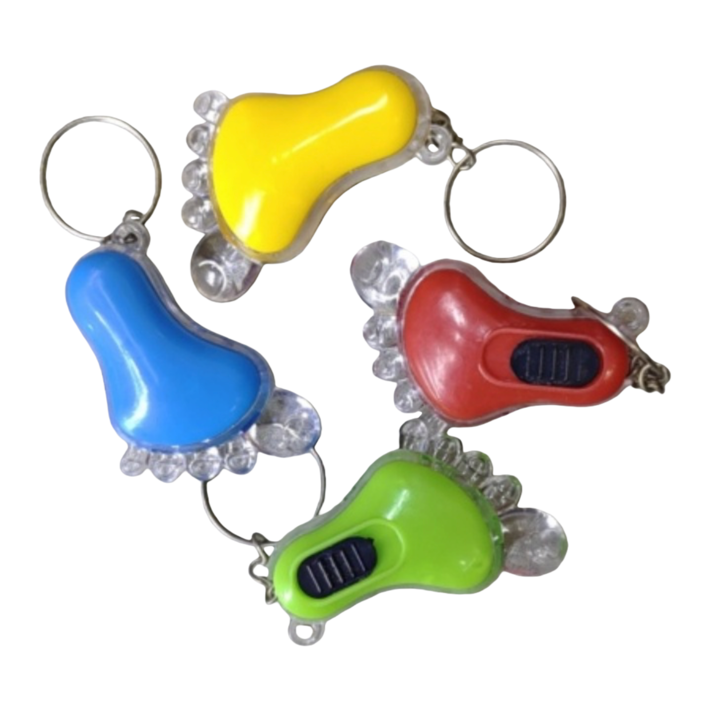 Acrylic colored football letter figurine keychain accessory Item Picture