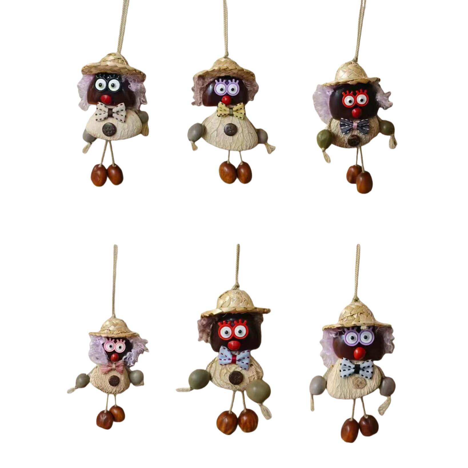 Hand-decorated hanging ornaments, dolls, figurines and dolls Item Picture