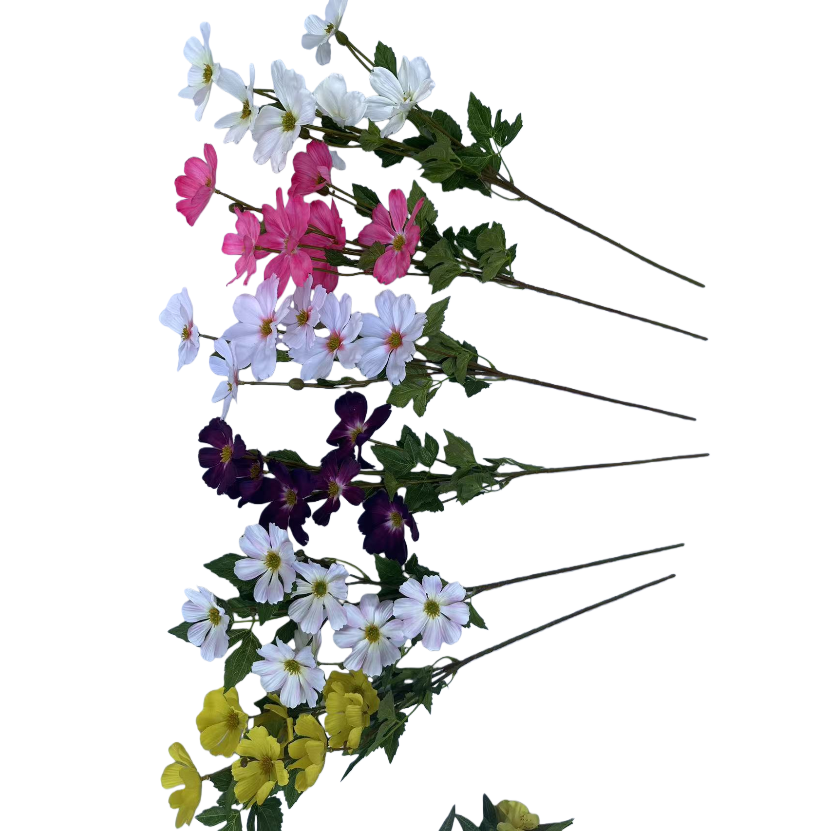 假花/仿真花/假花灯/塑料/人造花塑料白底实物图