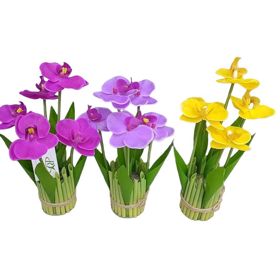 Plastic artificial flower lanterns, artificial flower decorations, living room and bedroom table ornaments, artificial flowers, artificial flowers, artificial flowers Item Picture