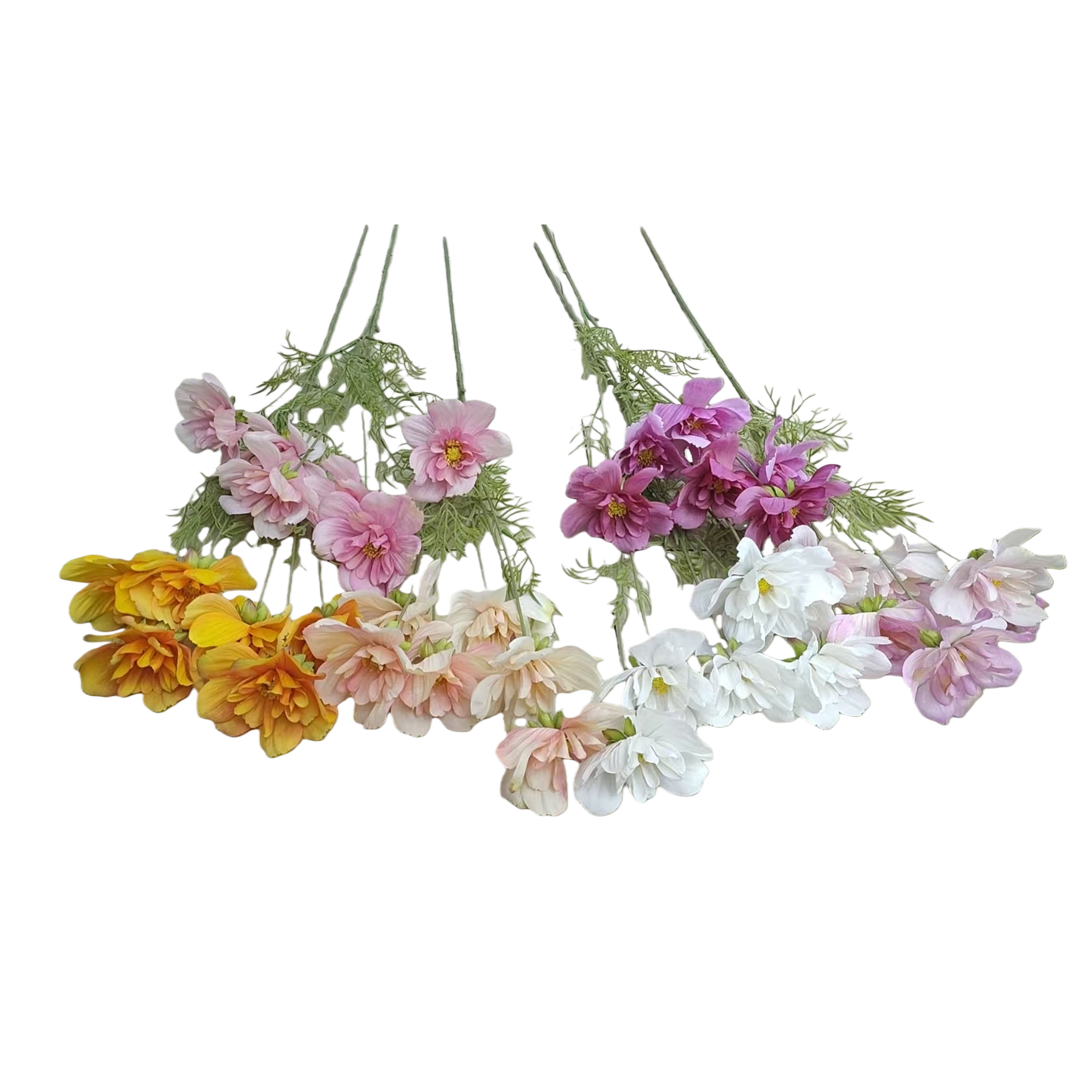 Plastic artificial flowers, simulated flowers, fake lanterns, artificial flowers, plastic decorative flowers Item Picture