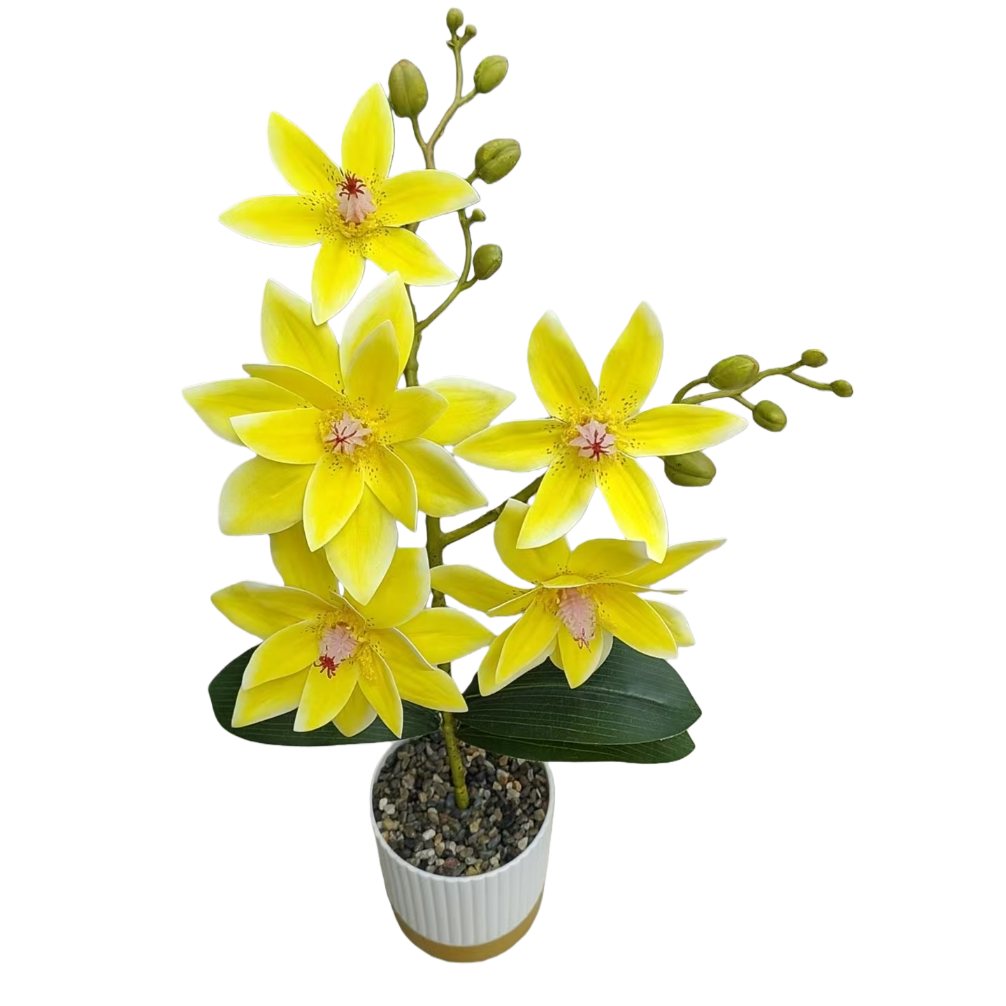 假花/仿真花/假花灯/塑料/人造花塑料白底实物图