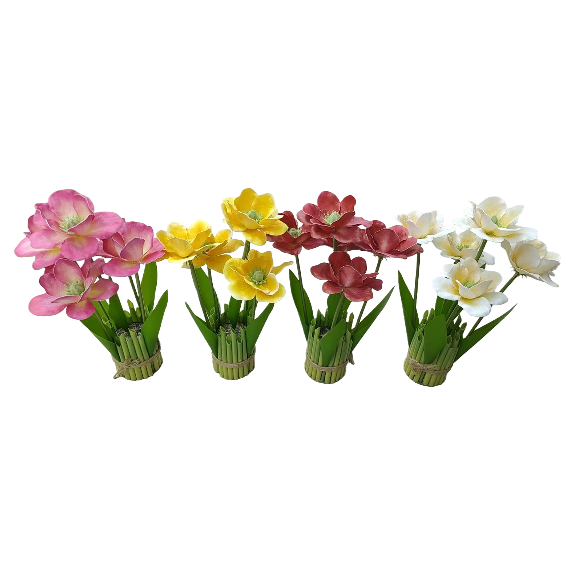 假花/仿真花/假花灯/塑料/人造花塑料白底实物图