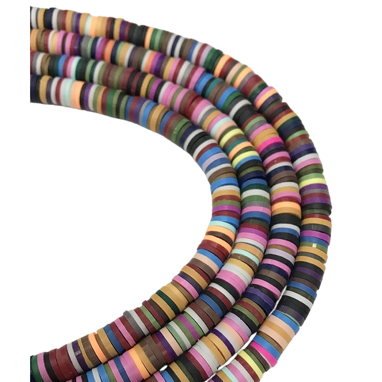 Colorful striped silicone bead stringing toy, children's handmade bead stringing box, cute in summer Item Picture