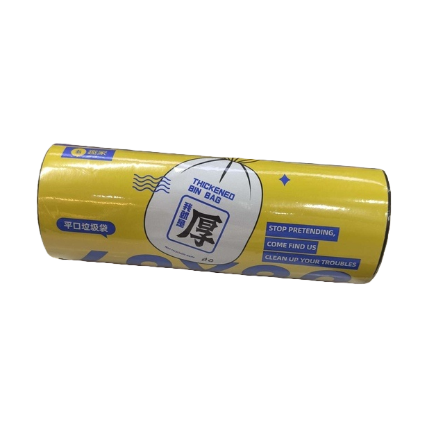 Yellow thickened drawstring large garbage bag plastic trash can bag for 180 pieces Item Picture