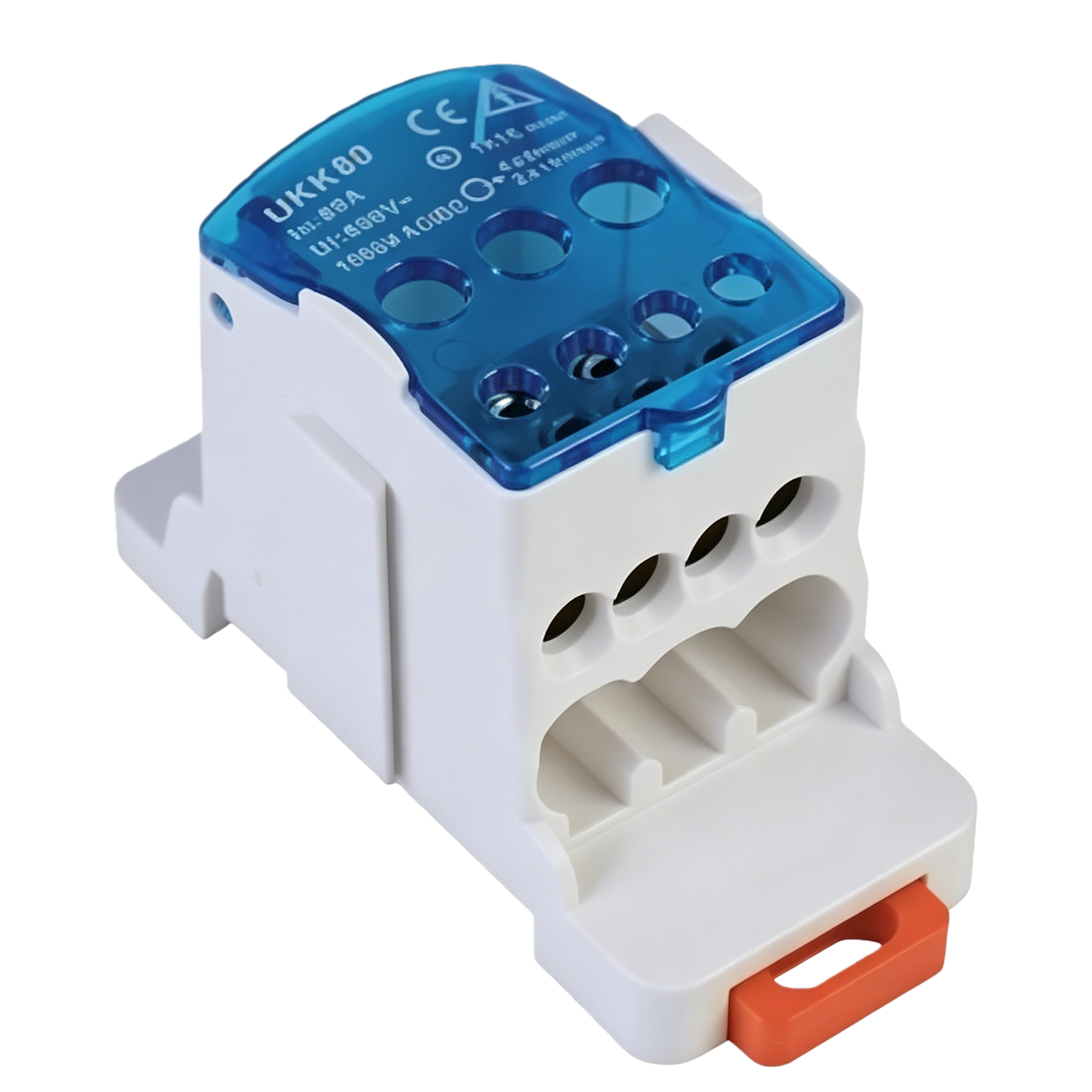 UKK one-in-multiple-out rail-mounted 125A, 160A, 250A, 400A distribution box, high-current distribution box Item Picture