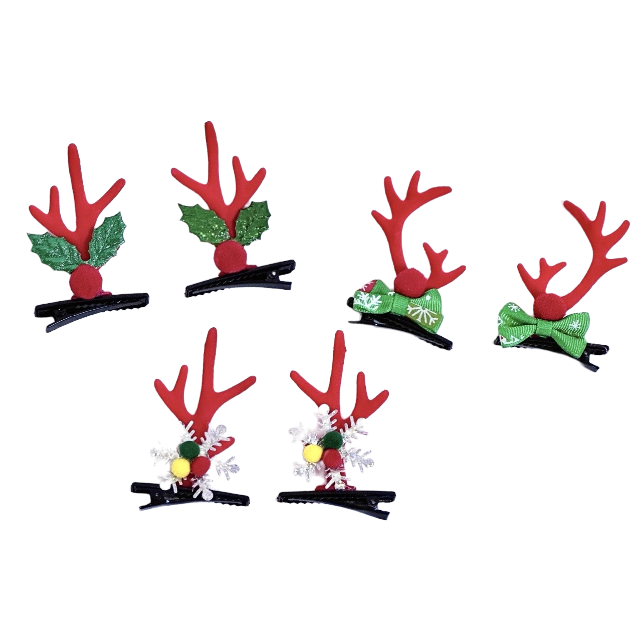 Navidad tema perlas grip para el cabello tarjetas accesorios moda grip para el cabello grip doble uso Item Picture