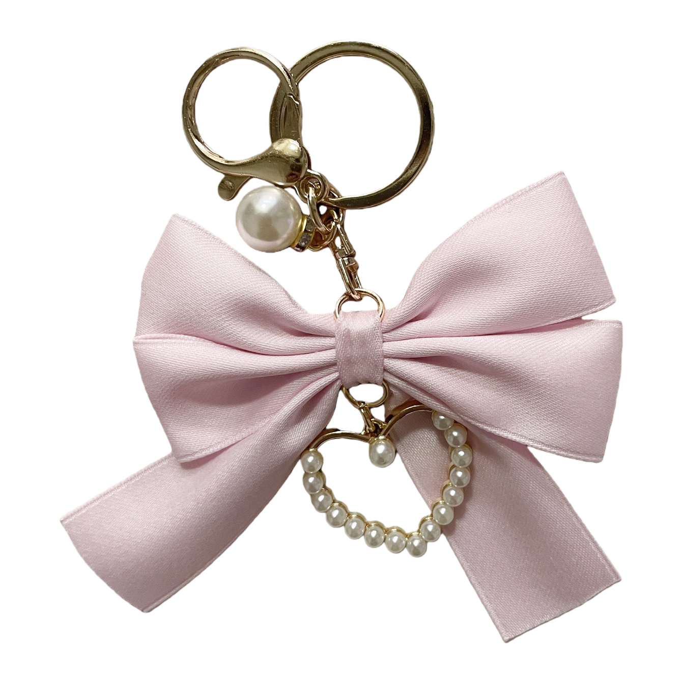 Pink bow acrylic keychain football figurine letter accessories Item Picture