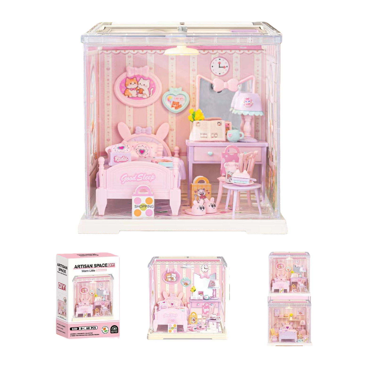 Mini kitchen model toys, children's trendy toys, children's assembly toys, 3D puzzles. 163743099 Item Picture