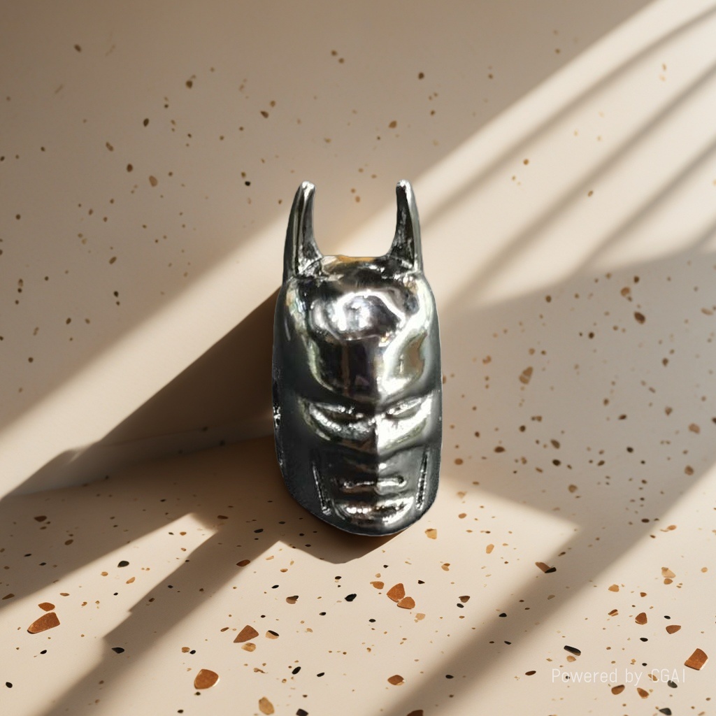 Silver Batman helmet-shaped movie prop peripheral rice Application Scenario