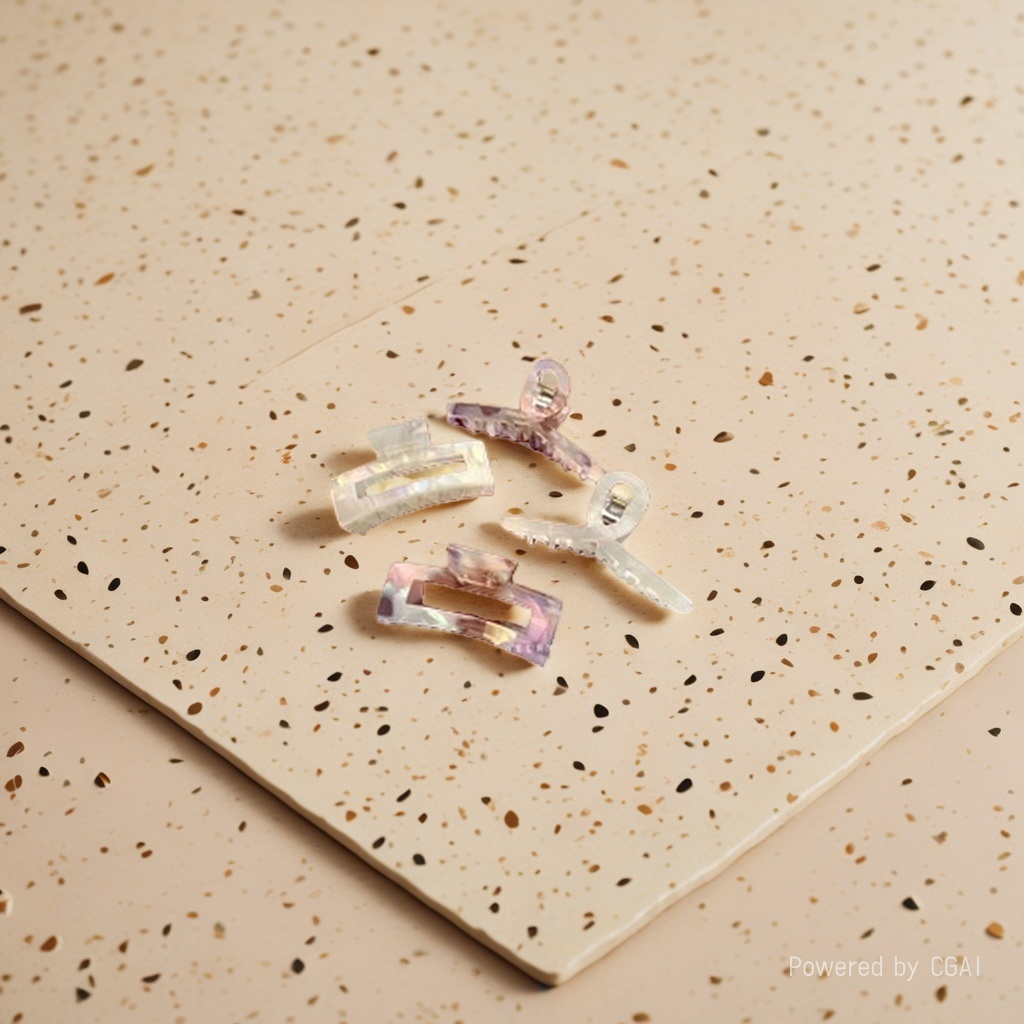 Colorful gradient pearl grab clip hair clip accessory, fashionable grab clip hair clip Specification image