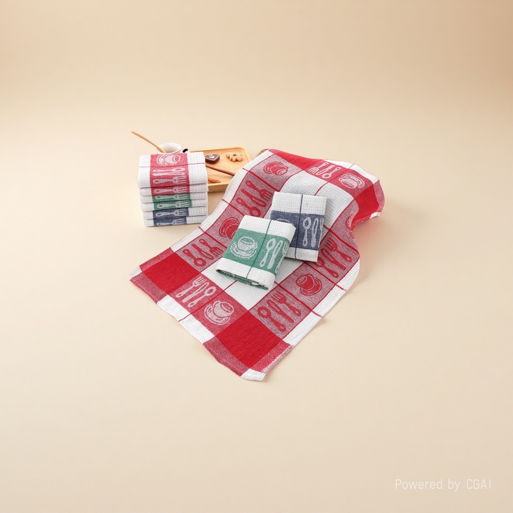 Cotton functional towels, gift tea towels, jacquard woven kitchen towels, foreign trade gift napkins, cleaning cloths, absorbent
