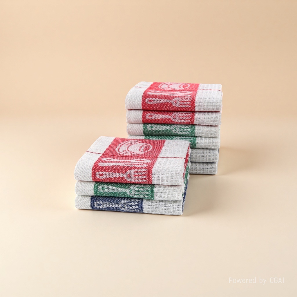 Cotton functional towels, gift tea towels, jacquard woven kitchen towels, foreign trade gift napkins, cleaning cloths, absorbent Application Scenario